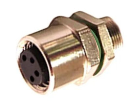 Złącze wielostykowe przemysłowe 6-pinowe M8, panelowe Gniazdo Bulgin