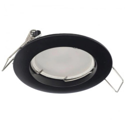 Punktowa oprawa sufitowa wpuszczana ZIVA Black IP20 okrągła czarna EDO777308
