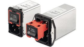 Gniazdo zasilające IEC z filtrem przeciwzakłóceniowym2 10A Schaffner 5x20mm