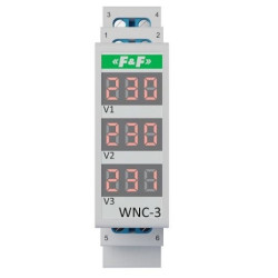 WNC-3 Wskaźnik napięcia 3faz. 1mod. TH35 F&F