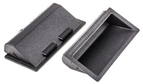 Uchwyt Tworzywo sztuczne szerokość: 16mm Pinet długość: 90mm Czarny