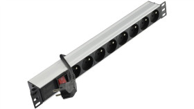 Listwa Zasilająca Rack 19 1U 8 Gniazd Z Wyłącznikiem Neku 3M