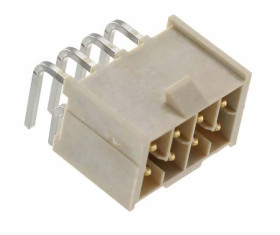 Wtyk PCB 8-pinowe raster: 2.54mm 2-rzędowe Samtec Przewlekany