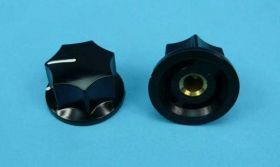 GAŁKA CZARNA 22mm FI=6mm BLOK.ŚRUBA