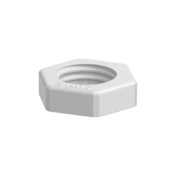 OBO Bettermann 2048906 Locknut M12 PG12 Plastic Light Grey DIN 46319