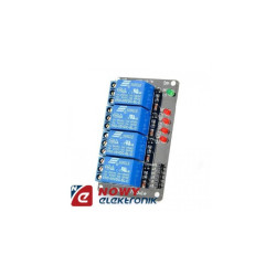 Moduł 4 przekaźników do ARDUINO zasil.:5V 10A/250VAC/30VDC KLON