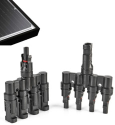 Konektor Złącze Solarne Dwójnik Równoległy z kablem MC4 1000V Y3 do Paneli