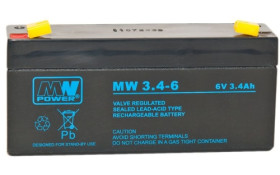 MW 3,4-6 akumulator żelowy AGM 6V / 3,4Ah