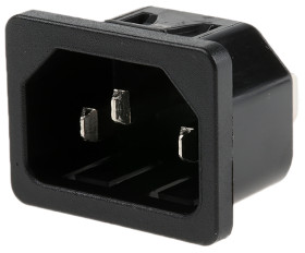 Złącze IEC IEC C14, na Zatrzask Męski 10A Proste Schurter