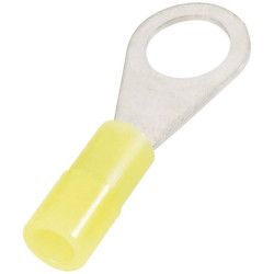 Cimco 180072 Ring Terminal 10mm&#xB2; 6.5mm Hole Partially Insulated Red