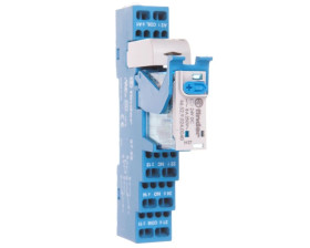 Moduł interfejsowy 15,8mm, 2P 8A 24V DC, styki AgNi, wskaźnik zadziałania, blokada, przycisk testowy 4C.52.9.024.0050SPA