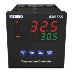 Emko ESM-7720.2.20.0.1 PID Temperature Controller -200 to 1700&#xB0;C 5A Relay