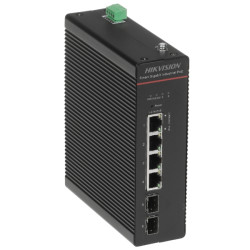 ZARZĄDZALNY SWITCH PRZEMYSŁOWY POE DS-3T1506HP-SI-4P2F/NO POWER UNIT 4-PORTOWY SFP Hikvision
