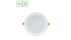 Dure 3 Downlight 18W Cw 230V 110St Ip54 Ik06 170X34 Biały Okrągła Zasilacz...