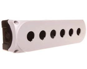 Obudowa kasety 6-otworowa 22mm szara IP67 LPZP6A8