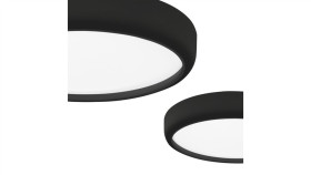 Plafon Gea Black 36W Led O390 Mm Ml6394 Milagro