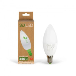 Żarówka LED 4W E14 Świeczka 340lm Neutralna 4000K / GP011N04