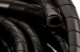 Wężyk ochronny spiralny WSN 6/S czarny E01WS-01010200200 /10m/