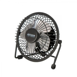 Wentylator biurkowy USB 2,5W oscylacja czarny metalowy 14,5x14,1cm VO0659