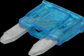 FKS flat fuse (mini), 15 A, light blue