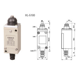 Wyłącznik krańcowy HL-5100 Krańcówka z trzpieniem