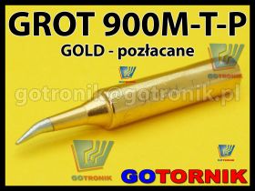 Grot 900M-T-P GOLD do stacji lutowniczych produkcji Zhaoxin/ Aoyue / PT / WEP / Yihua /