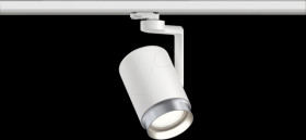 95413 ProRail3 rail spotlight Asthene, E27, max. 50 W, dimmable, white