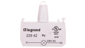 Korpus Pojedynczy Do Główek Podświetlanych Żółty 230V 022944