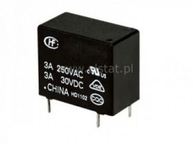Przekaźnik 1x styk przełączny 5V 3A HF32F-005-ZS