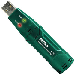 Extech RHT10 Data Logger Measures Temp &amp; RH USB 16K Readings -40-70&#xB0;C