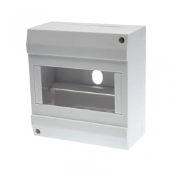 Obudowa natynkowa izolacyjna S-6 123x130x60 230/400V IP30 szyna TH35 ABS PORTOS OIN6