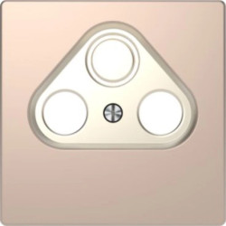 Merten Płytka centralna gniazda antenowego RTV 3otw. D-Life szampan met MTN4123-6051