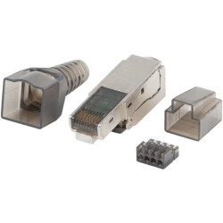 Wtyk beznarzędziowy RJ45 8P8C kat.6A ekranowany FTP STP LANBERG