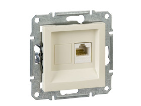 ASFORA Gniazdo komputerowe RJ45 kat.5e krem EPH4300723 SCHNEIDER ELECTRIC
