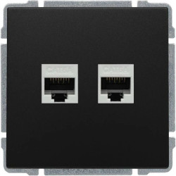 KOS 66 Gniazdo komputerowe podwójne 2xRJ45 bez ramki kat. 6 ekranowane 660968