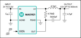 Low-Voltage, 400mA Step-Down DC-DC Converters in SOT23