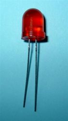 LED 8mm RED MIGAJĄCY MATOWA