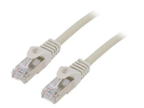 Patch cord F/UTP, Cat 6, wtyk RJ45 z obu stron, linka, CCA, 5m PP6-LSZH-5M