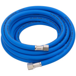 Draper 31733 High Visibility Hybrid Air Hose, 5m x 8mm, 1/4&quot; BSP, Blue