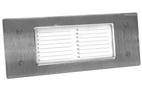 NP-2511 - Panel informacyjny poziomy INOX