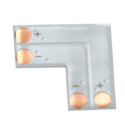 Złączka LED 8mm kątowa lutowana do taśm LED 3528