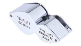 Szkło Powiększające, Typ: Lupa Z Dwiema Soczewkami, Powiększenie: 10X, Śr.: 12Mm