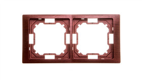 Simon Basic Neos Ramka Podwójna Mahoniowy Bmrc2/050