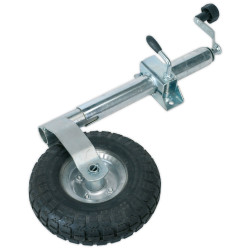 Sealey TB372 Jockey Wheel and Clamp &#xD8;48mm - 260mm Pneumatic Wheel