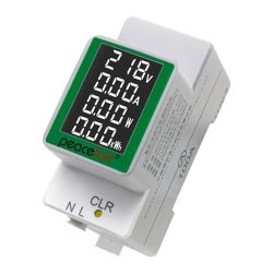 Miernik wielofunkcyjny AC 50V-300V 100A na szynę DIN