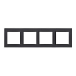 SIMON10 czarny CR4/49 Ramka 4-krotna KONTAKT