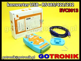 EVC8013 - konwerter USB - RS485/RS422/RS232 z izolacją