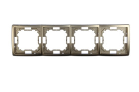 Simon Basic Standard Ramka poczwórna uniwersalna satynowa BMR4/29