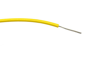 Przewód montażowy 0,2 mm² Żółty RS PRO PVC 24 AWG 1 kV AC dł. 500m 7/0,2 mm +85°C