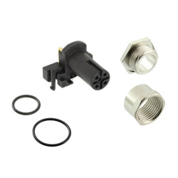 Złącze wielostykowe przemysłowe 5-pinowe M12 Montaż na płytce drukowanej Gniazdo TE Connectivity